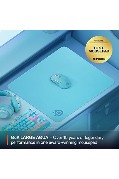 SteelSeries QcK Cloth Gaming Mouse Pad - Size L - Aqua