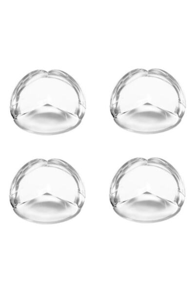 SEM Set de 4 protecții pentru colțuri/margini de masă tip T, autoadezive, 39x28 mm, transparente