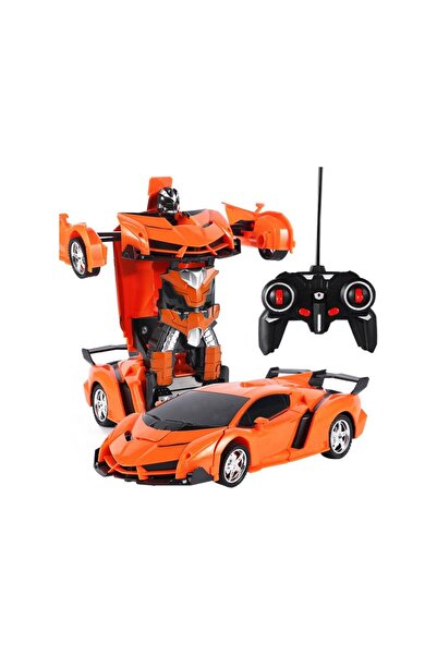 NeUygun Uzaktan Kumandalı Şarjlı Robota Dönüşen Araba Işıklı 1/18 Ölçek Trans...