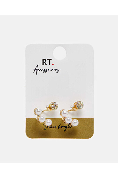 REDTAG قرط نسائي مزين بالذهب