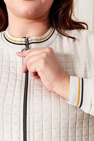 Ferace Γυναικείο καπάκι με φερμουάρ μεγάλου μεγέθους