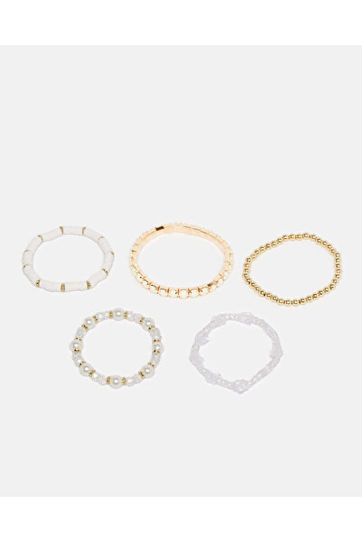 REDTAG مجموعة أساور نسائية مزخرفة متنوعة (5 قطع)