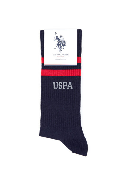 U.S. Polo Assn. Men's Navy Blue Tennis Socks 50317940-Vr033