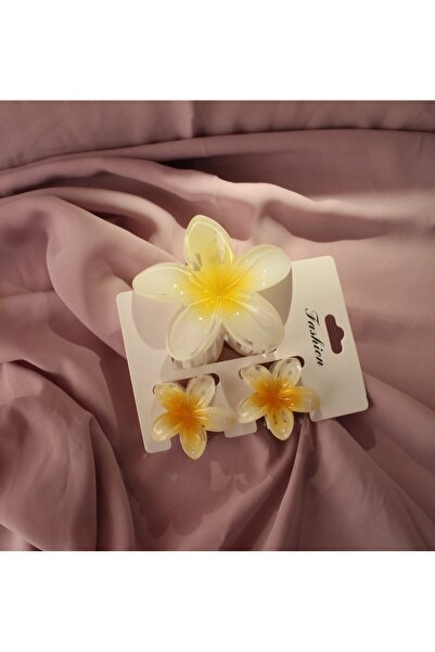 Kudi Large Size Lotus Yellow Color Two Pieces Small Size Set