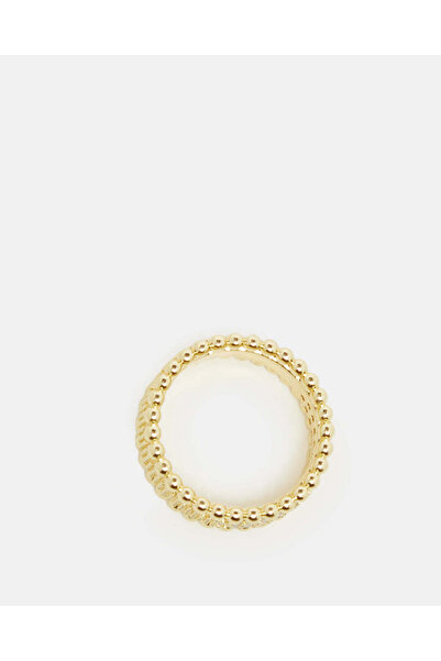 REDTAG خاتم نسائي مزين بالذهب