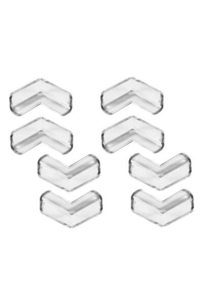 SEM Set de 8 protecții de colț/margini de masă în formă de L, autoadezive, 40x40 mm, transparente