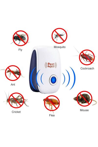 AGD جهاز طرد الآفات الإلكتروني بالموجات فوق الصوتية مع ضوء ليلي
