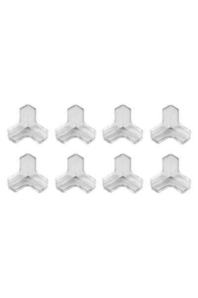 SEM Set de 8 colțare de masă, tip T, 45x45x45 mm, transparente