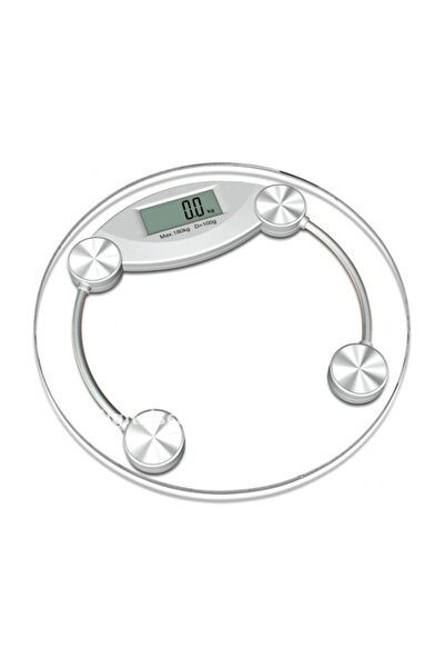 Generic ميزان زجاجي شخصي شفاف/فضي