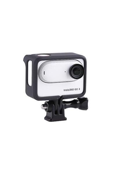 XTW Cadru de protecție (sistem de montare) cu baterie pentru Insta360 GO 3, carcasă neagră, include cheie cu șurub