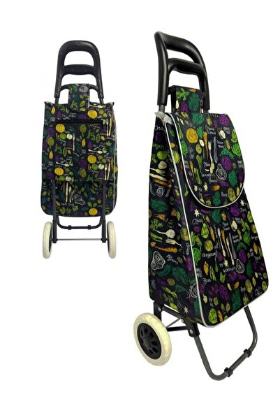 AGD عربة تسوق قابلة للطي مع عجلات وسعة تخزين كبيرة