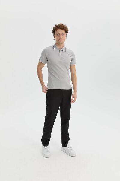 MyChef قميص بولو للرجال بياقة