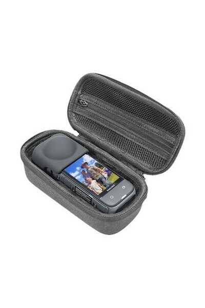 XTW Husă de transport de protecție pentru camerele Insta360 One X Series (16 x 8,1 x 6,6 cm) - Negru/Gri închis