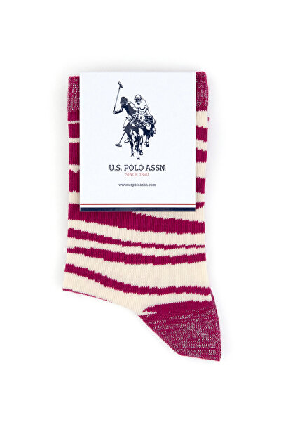 U.S. Polo Assn. Women's Fuchsia Socks 50318013-Vr023