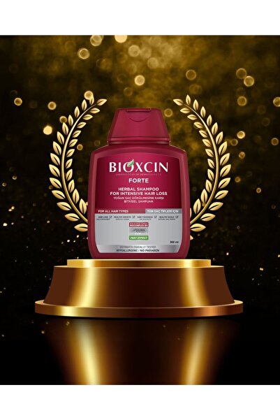 Bioxcin Forte Anti-Hair Loss Shampoo for All Hair Types 3X300Ml (3 Pcs) + Face Washing Gel Gift