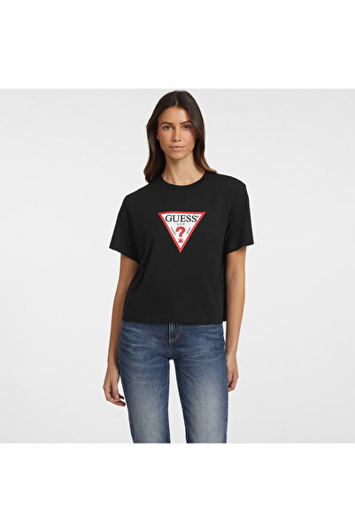 Guess Kadın Siyah T-Shirt