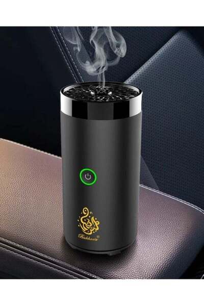 Radin مبخرة بخور قابلة لإعادة الشحن بمنفذ USB من النوع C باللون الأسود - دمنهور