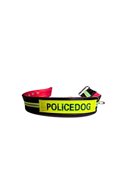 OEM Dog collar (leash) 70 cm fluorescent POLICE DOG