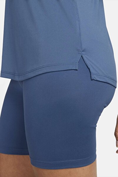 Nike Dri-Fit Training One Elastika Women's Tank Top Women's Sports Singlet Blue