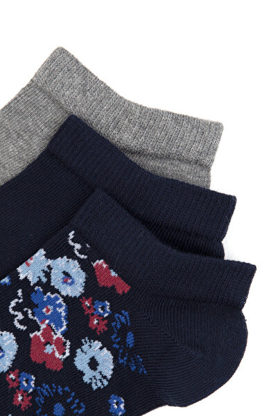 U.S. Polo Assn. Women's 3-Piece Booties Socks 50317990-Vr033