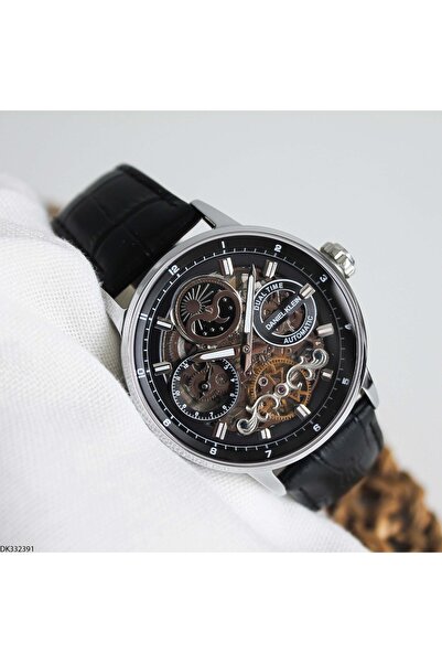 Daniel Klein Dk332391 Leather Band Automatic Men's Wristwatch