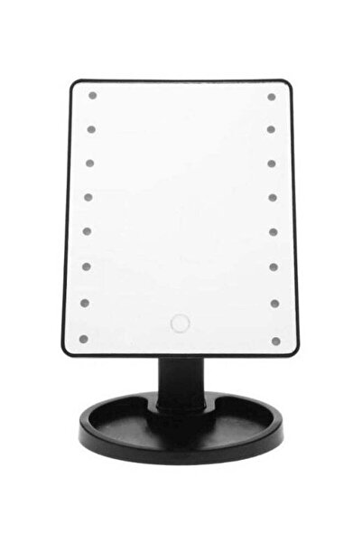 Generic مرآة مكياج مع ضوء LED أسود