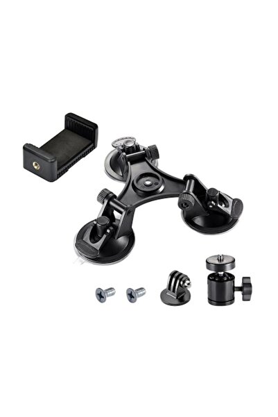 XTW Sistem de montare cu 3 ventuze pentru camere de acțiune cu adaptor la 360...