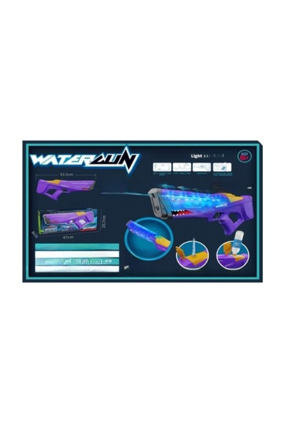 Toysea مسدس مياه كهربائي من شارك مزود بإضاءة، مسدس أوتوماتيكي، قابل لإعادة ال...