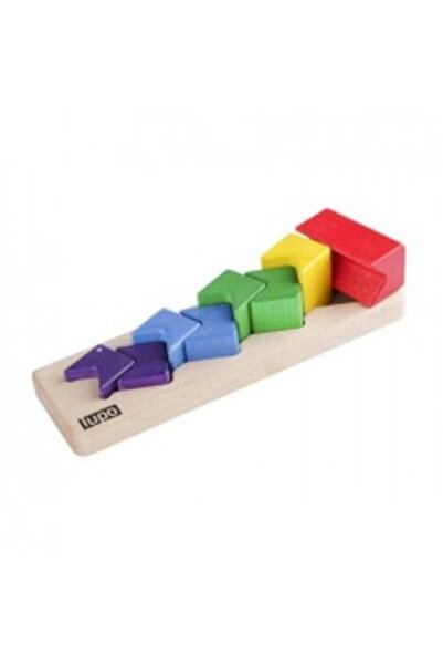 LUPO Zig-Zag Wooden Pyramid