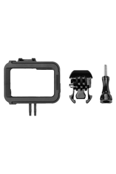 XTW Carcasă de protecție pentru GoPro Hero 8 neagră cu folie de protecție pentru ecran și obiectiv