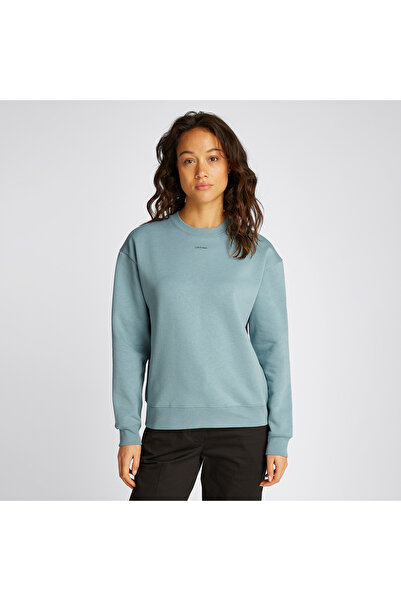 Calvin Klein Kadın Mavi Sweatshirt