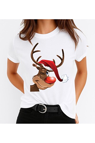 OEM 100% Cotton Christmas Reindeer T-shirt