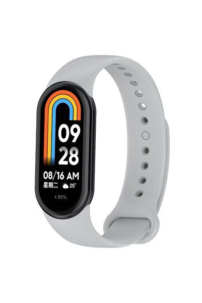 PHN MAG Silicone strap with metal pin, compatible with Xiaomi Mi Band 8/9/10 - PHN Mag, Grey