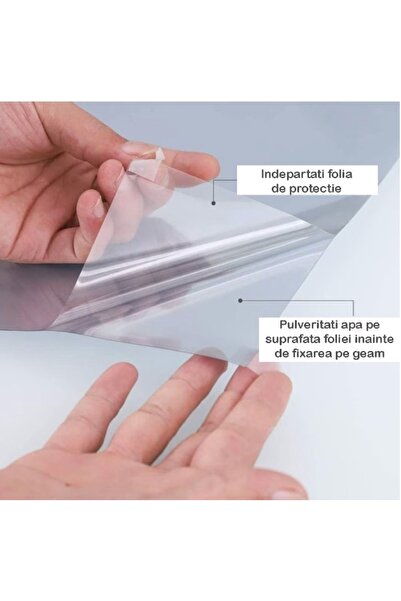 HASSAN Reflective Mirror Film for Interior Windows Solar UV Protection 60x300cm