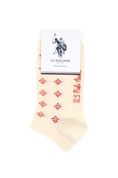 U.S. Polo Assn. Women's Cream Socks 50317999-Vr071