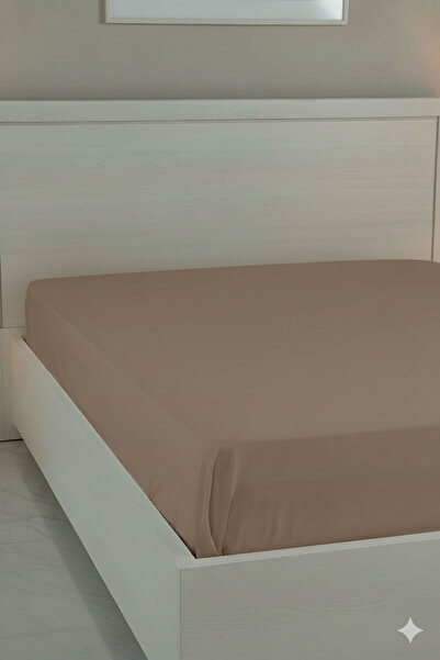 FAVORA 100% Cotton Ranforce Premium King Size Fitted Sheet - Mocha
