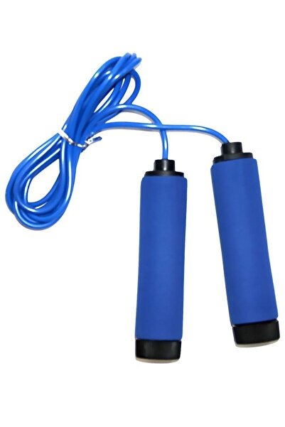 AGD Adjustable Skipping Rope with Ergonomic Handle - Blue/Black