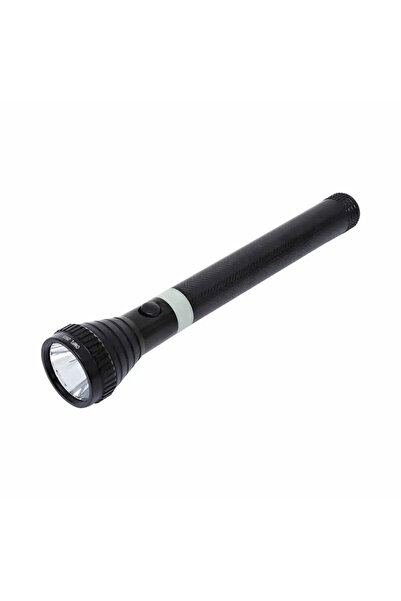 Olsenmark Rechargeable Super Bright Cree Led Flashlight, 289 mm- Black