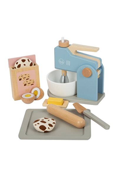 Small Foot Mixer de jucărie din lemn cu accesorii