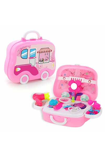 Chanak Beauty Set Suitcase on Wheels – 23-Piece Portable Makeup Kit for Girls 3+