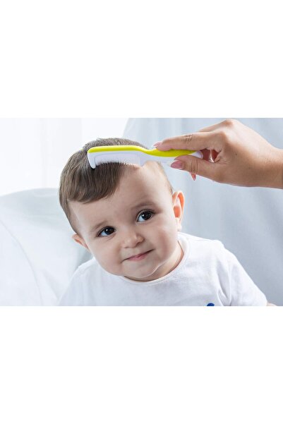 Nuvita Baby Hair Brush with Natural Wool Bristles - Pink