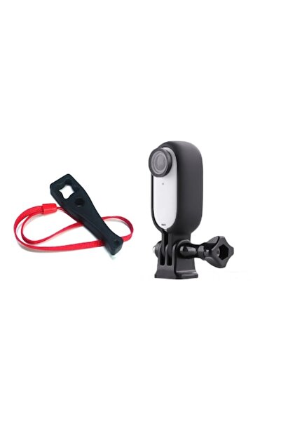 XTW Cadru de protecție (sistem de montare) pentru Insta360 GO 3, carcasă neagră cu cheie cu șurub