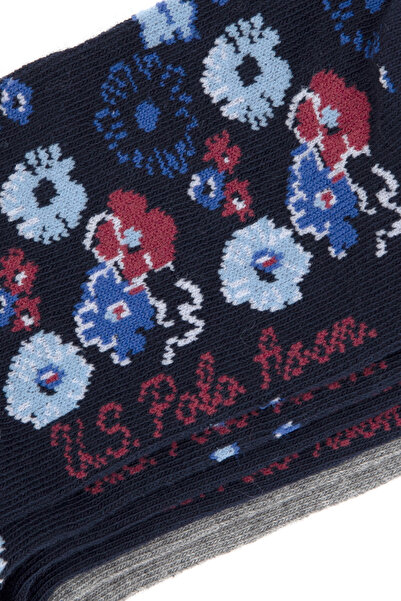 U.S. Polo Assn. Women's 3-Piece Booties Socks 50317990-Vr033