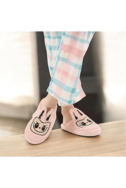 Lion Women's Labubu Figured Winter House Slippers