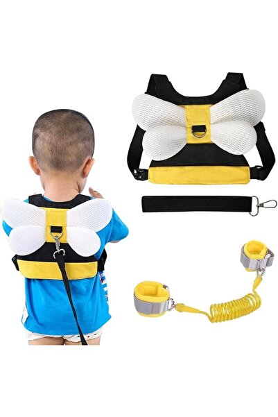 OASISGALORE حزام معصم مضاد للضياع وحزام بتصميم نحلة للأطفال مزود بسلسلة للاست...