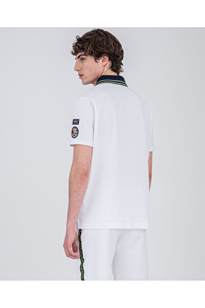 PAUL&SHARK MEN'S KNITTED POLOSHIRT C.WCOTTON