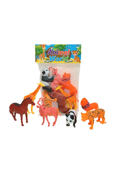 Tıfıl Toys مجموعة من 6 شخصيات لعب من عالم الحيوانات