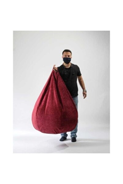 Pufrelax Nirvana Hobbit Beanbag Chair, Textile Material - Sour Cherry