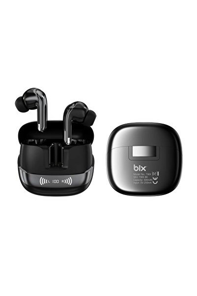 Bix TWX Soundcraft TWS Bluetooth 5.4 Kulak İçi Kulaklık Beyaz ANC ENC Gürültü Engelleme Dijital LED