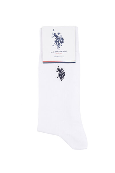 U.S. Polo Assn. Men's White Socks 50317965-Vr013